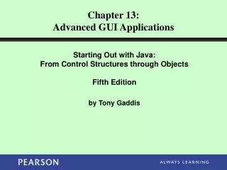 Chapter 13: Advanced GUI Applications