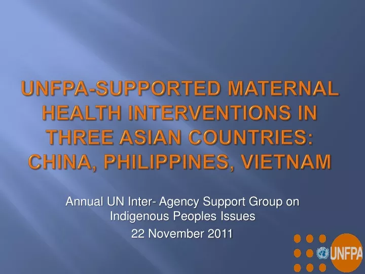 unfpa supported maternal health interventions in three asian countries china philippines vietnam
