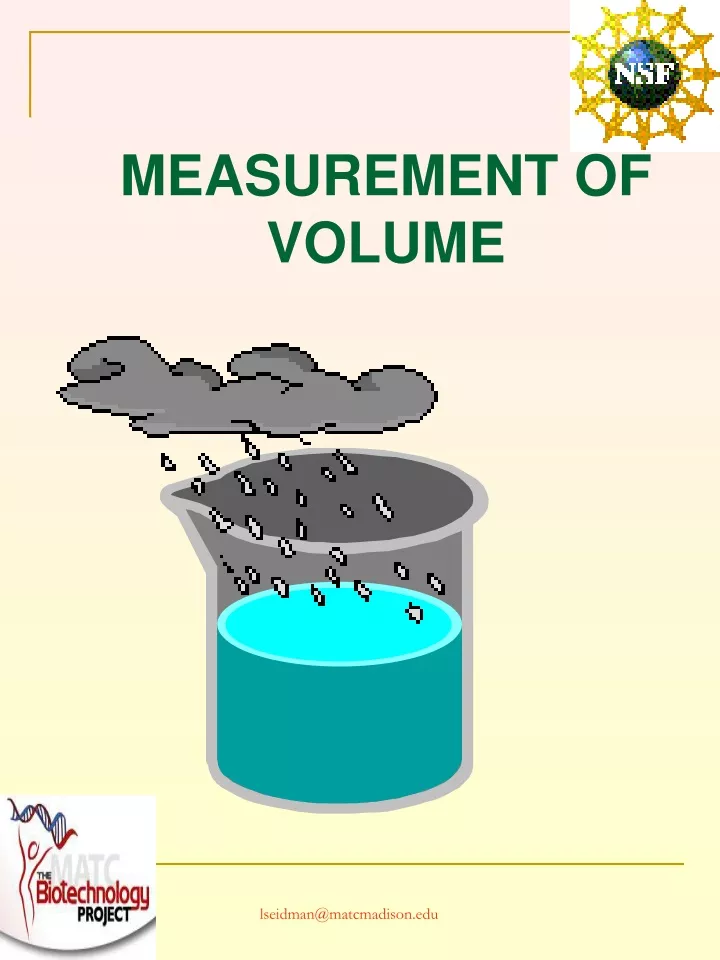 measurement of volume