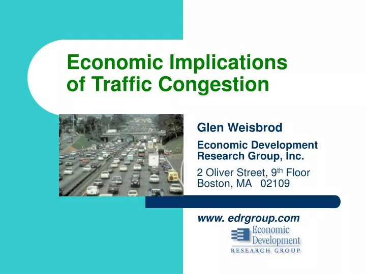 economic implications of traffic congestion