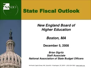 State Fiscal Outlook
