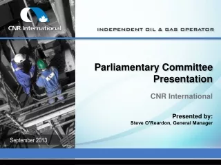 Parliamentary Committee Presentation