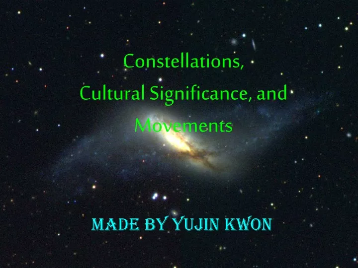 constellations cultural significance and movements