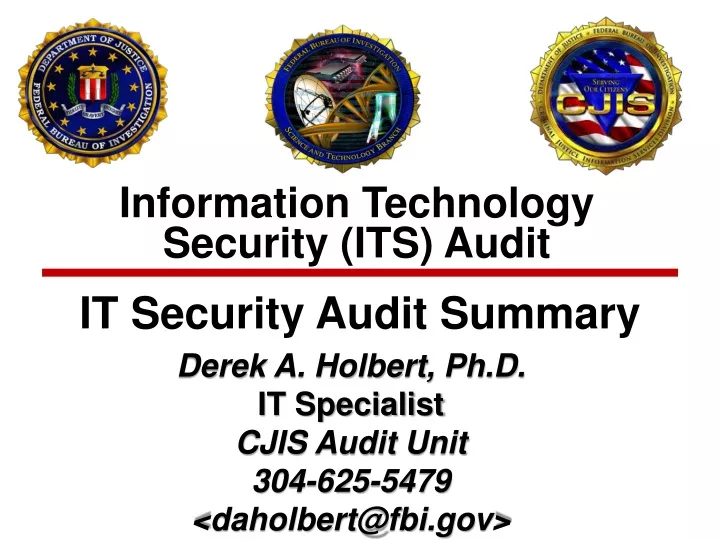 information technology security its audit