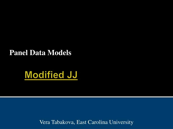 panel data models