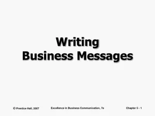 Writing  Business Messages