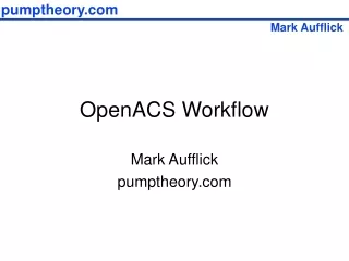 OpenACS Workflow