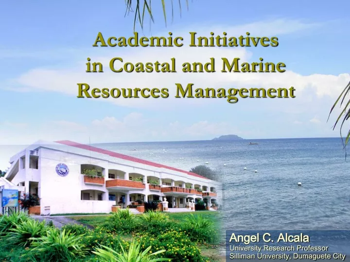 academic initiatives in coastal and marine