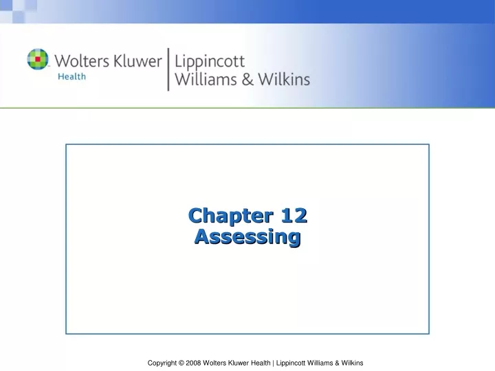 chapter 12 assessing