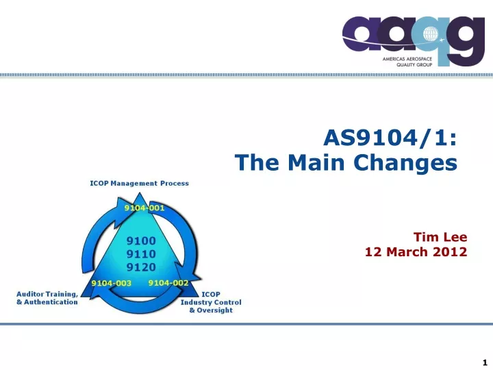 as9104 1 the main changes
