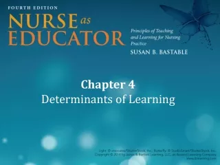 Chapter 4  Determinants of Learning