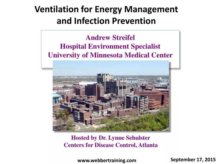 ventilation for energy management and infection