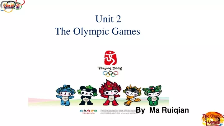 unit 2 the olympic games