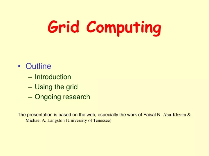 grid computing