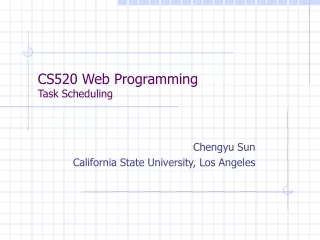 CS520 Web Programming Task Scheduling