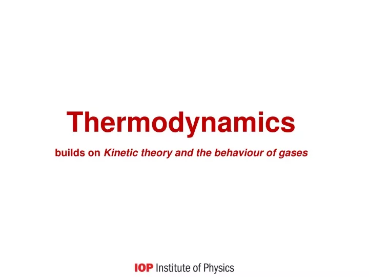 thermodynamics