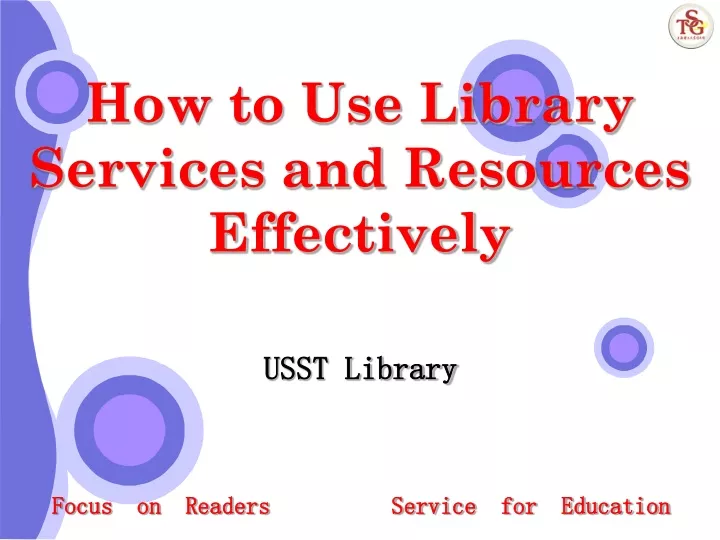 how to use library services and resources effectively