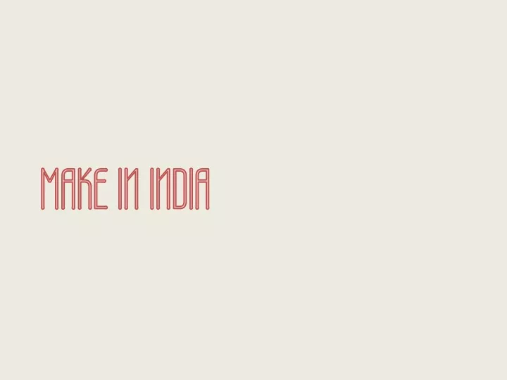 make in india