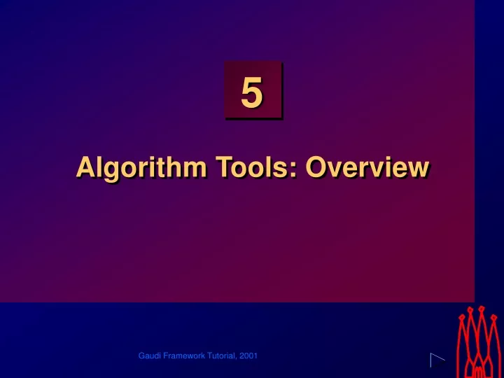 algorithm tools overview