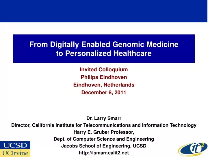 from digitally enabled genomic medicine to personalized healthcare