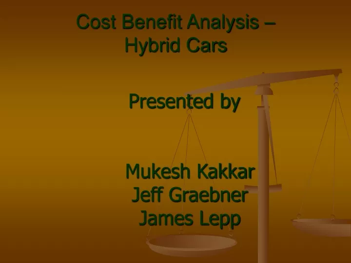 cost benefit analysis hybrid cars