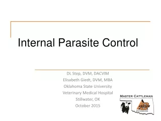 Internal Parasite Control