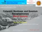Quantum Nanoplasmonics: Coherent Control & Nanoscale Localization - slide 1
