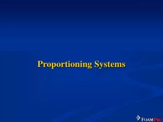 Proportioning Systems