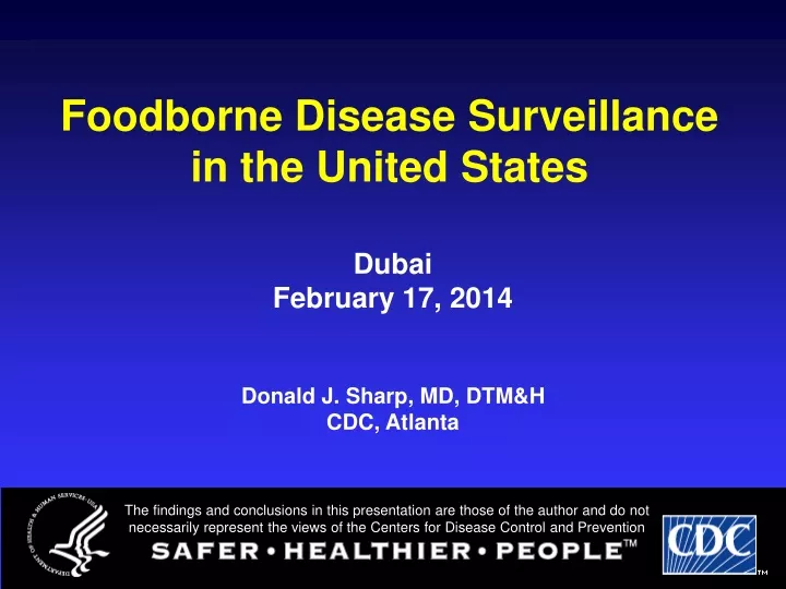 foodborne disease surveillance in the united