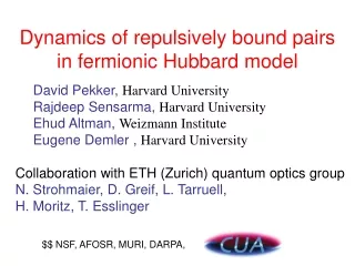 Dynamics of repulsively bound pairs  in fermionic Hubbard model