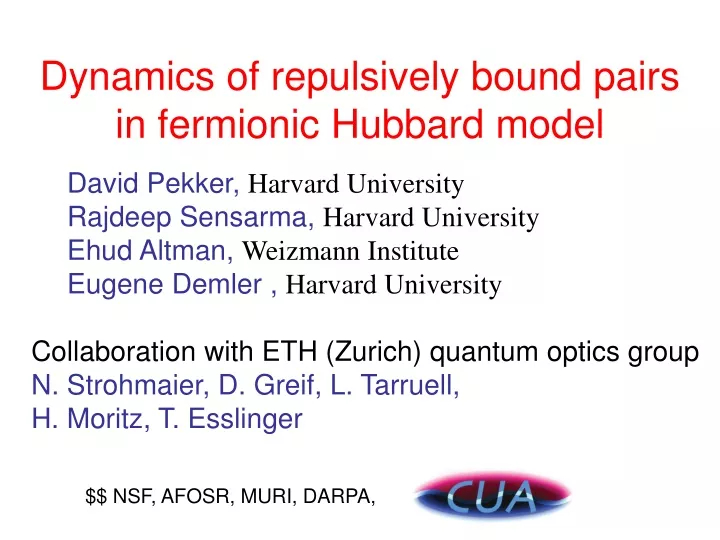 dynamics of repulsively bound pairs in fermionic hubbard model