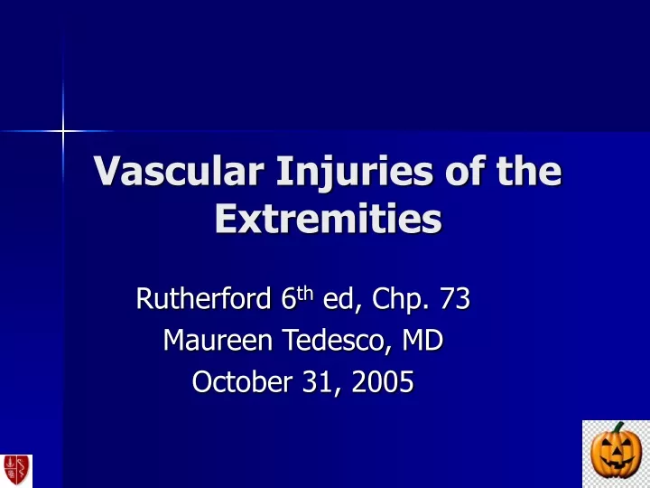 vascular injuries of the extremities