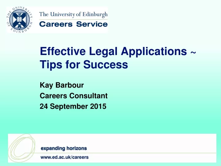 effective legal applications tips for success