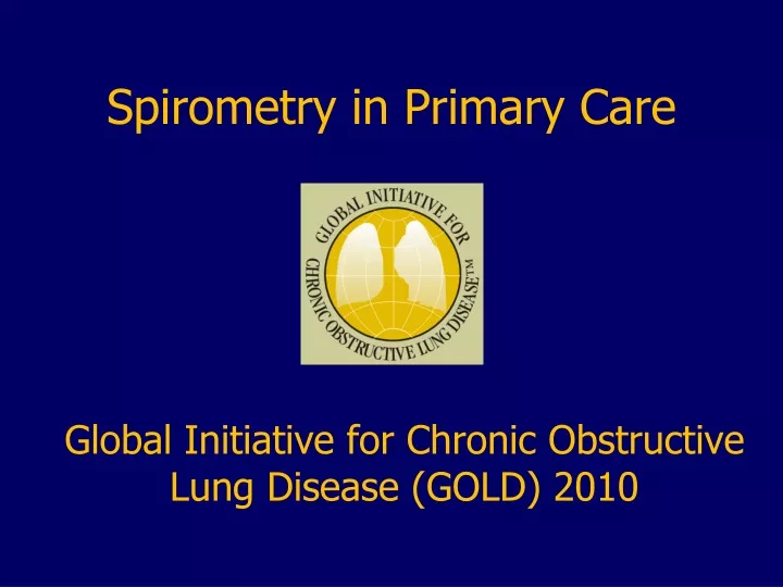 spirometry in primary care