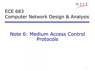ECE 683 Computer Network Design &amp; Analysis