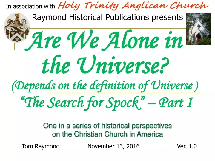 are we alone in the universe depends on the definition of universe the search for spock part i