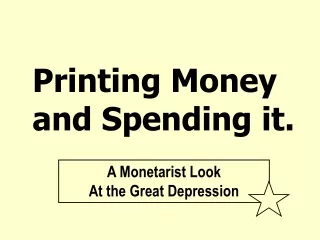 Printing Money and Spending it.
