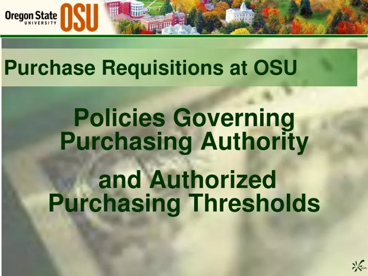 purchase requisitions at osu
