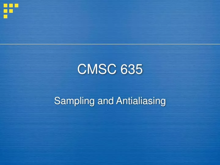 cmsc 635