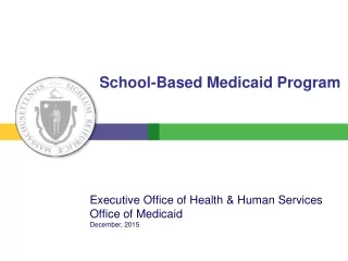 School-Based Medicaid Program