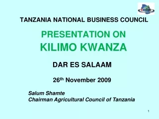 TANZANIA NATIONAL BUSINESS COUNCIL