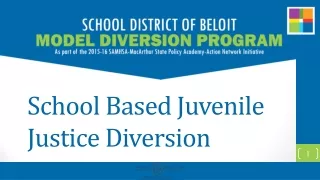 School Based Juvenile Justice Diversion
