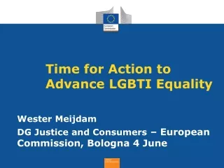 Time for Action to Advance LGBTI Equality