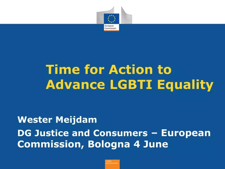 time for action to advance lgbti equality
