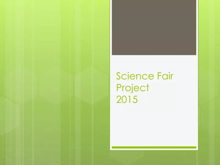 science fair project 2015