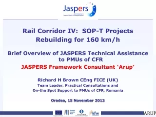 Rail Corridor IV:  SOP-T Projects Rebuilding for 160 km/h