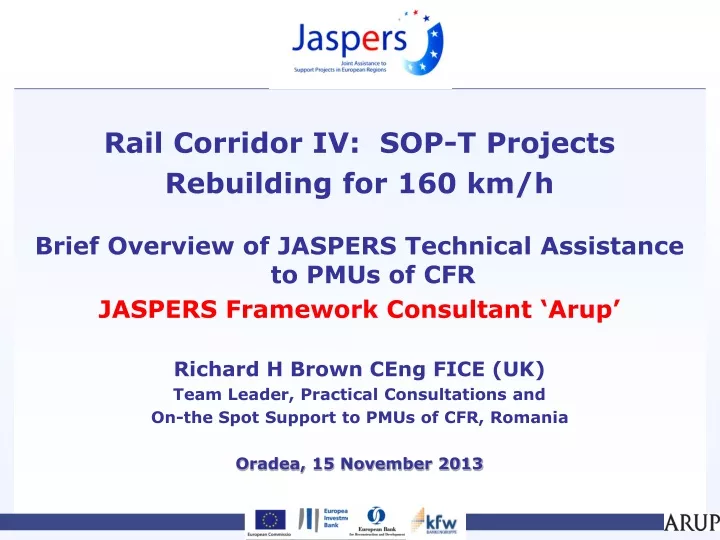 rail corridor iv sop t projects rebuilding