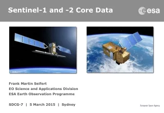Sentinel-1 and -2 Core Data
