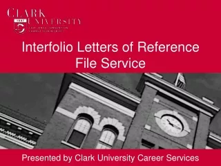 Interfolio Letters of Reference File Service