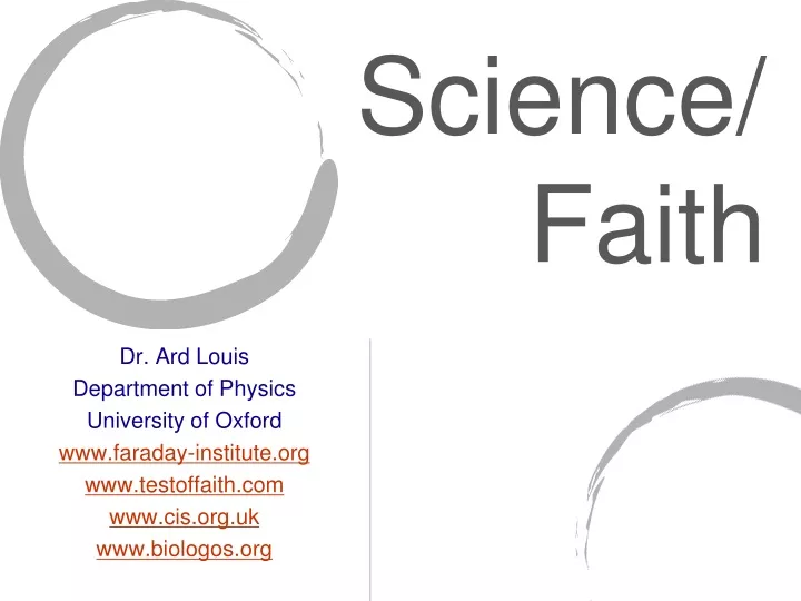 science faith